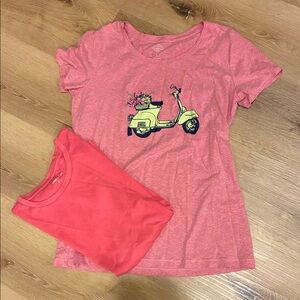 💗St. John's Bay Heathered Pink T-Shirt bundle small casual garden lover pink